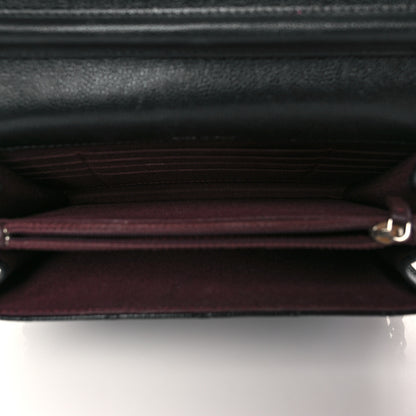 Chanel Caviar Quilted Square Wallet On Chain WOC Black 5 of 12