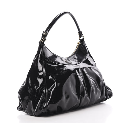 Gucci Patent Large D Ring Hobo Black 3 of 12