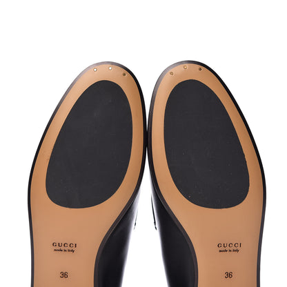 Gucci Calfskin Womens Jordaan Loafers 36 Black 18 of 20