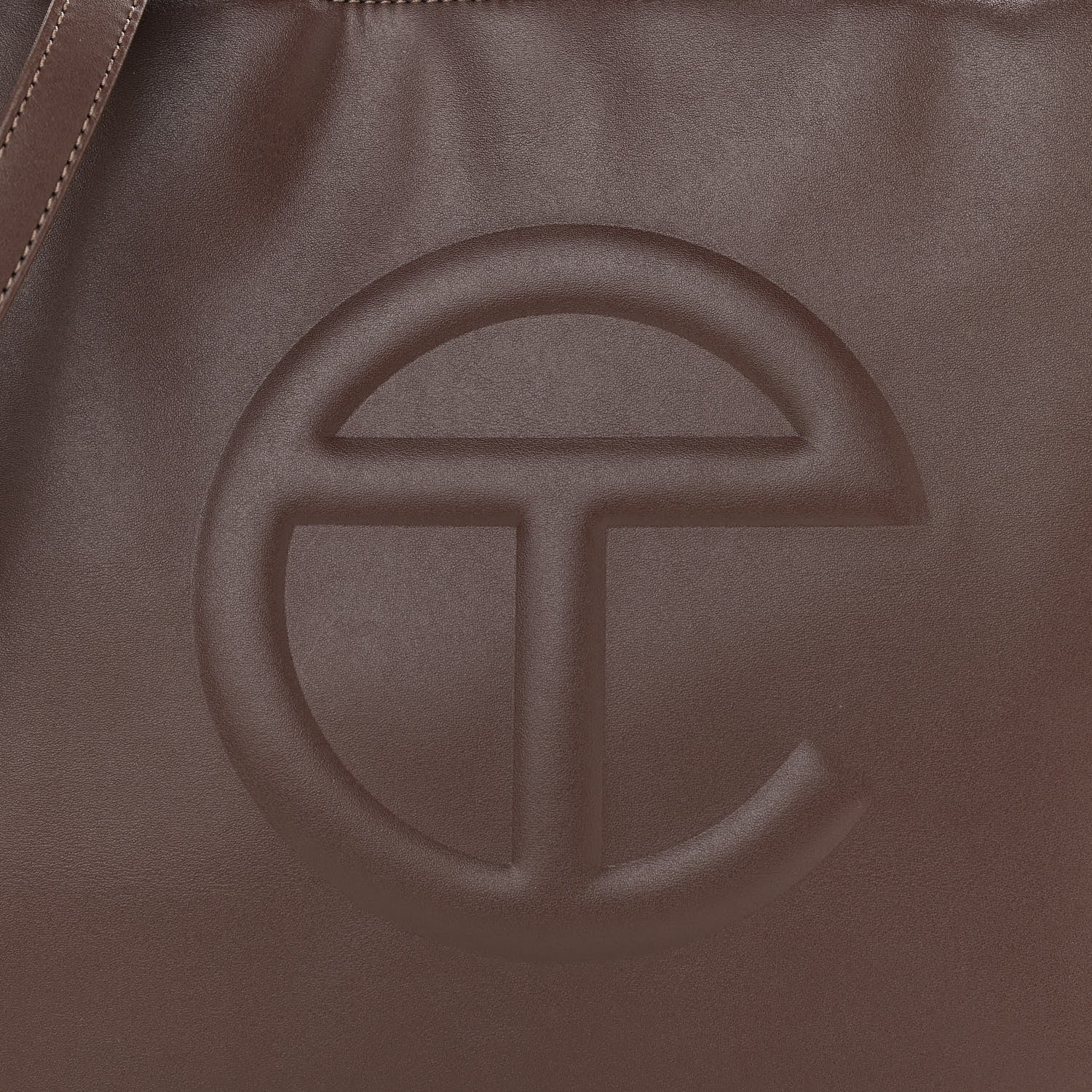 Telfar Vegan Leather Medium Shopping Bag Chocolate 8 of 11