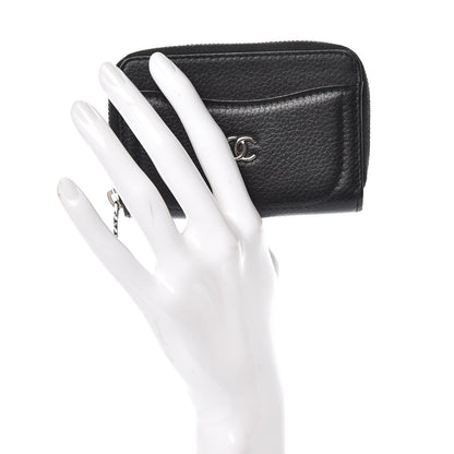 Chanel Grained Calfskin Neo Executive Zip Coin Purse Black 2 of 9