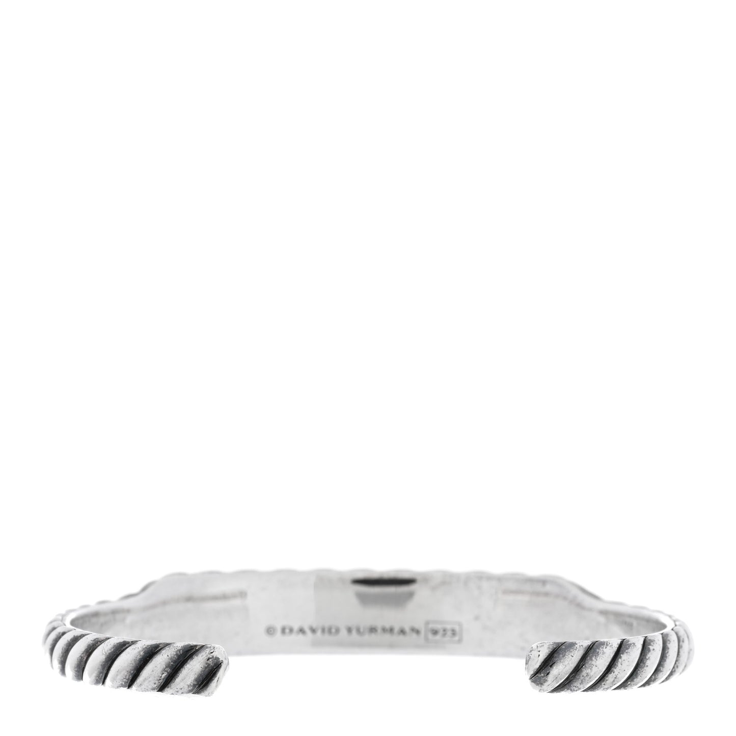 Sterling Silver Sculpted Cable Contour Bracelet