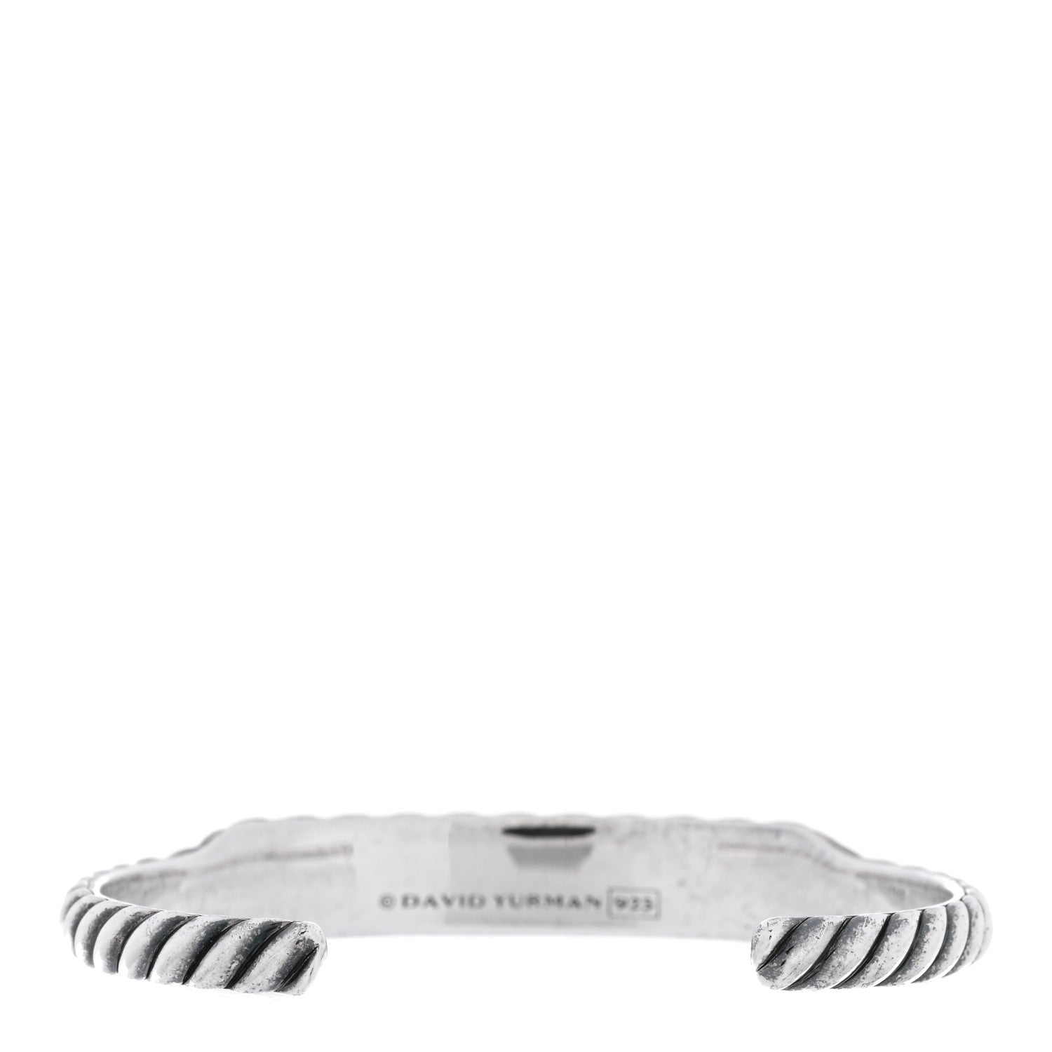 David Yurman Sterling Silver Sculpted Cable Contour Bracelet 2 of 3