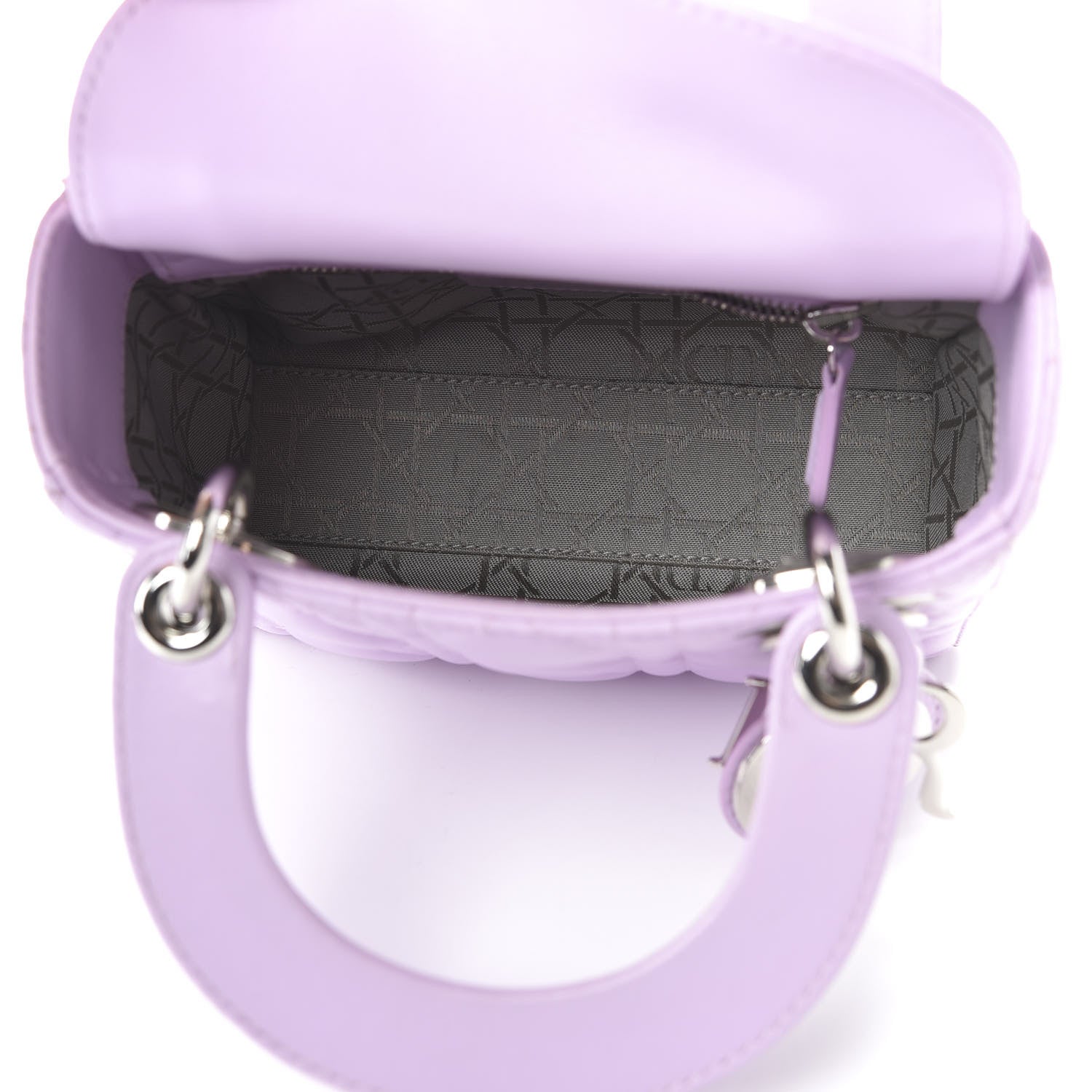 Christian Dior Lambskin Cannage Mini Lady Lilac 5 of 10