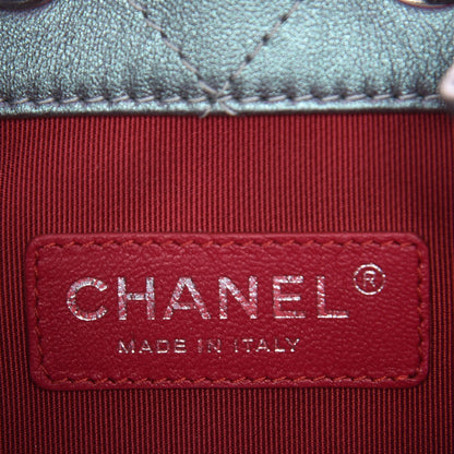 Chanel Iridescent Lambskin Calfskin Small Quilted Gabrielle Backpack Light Purple 6 of 8