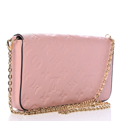 Louis Vuitton Empreinte Pochette Felicie Chain Wallet Rose Poudre 3 of 12