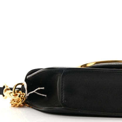 Valentino Garavani Calfskin Vlogo Small Loco Shoulder Bag Black 8 of 9