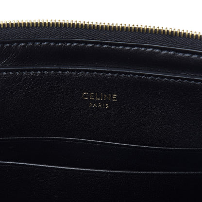 Celine Calfskin Quilted C Charm Pouch Black 6 of 9