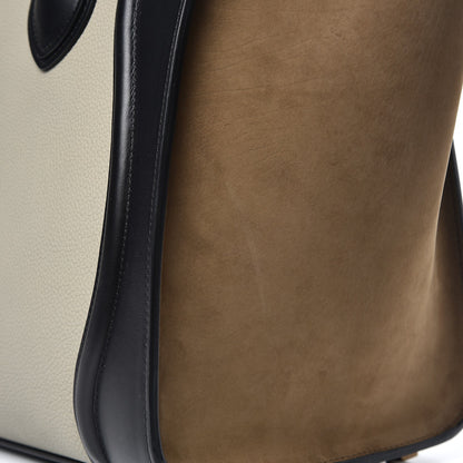 Celine Baby Grained Calfskin Suede Mini Tri-Color Luggage Stone 9 of 11