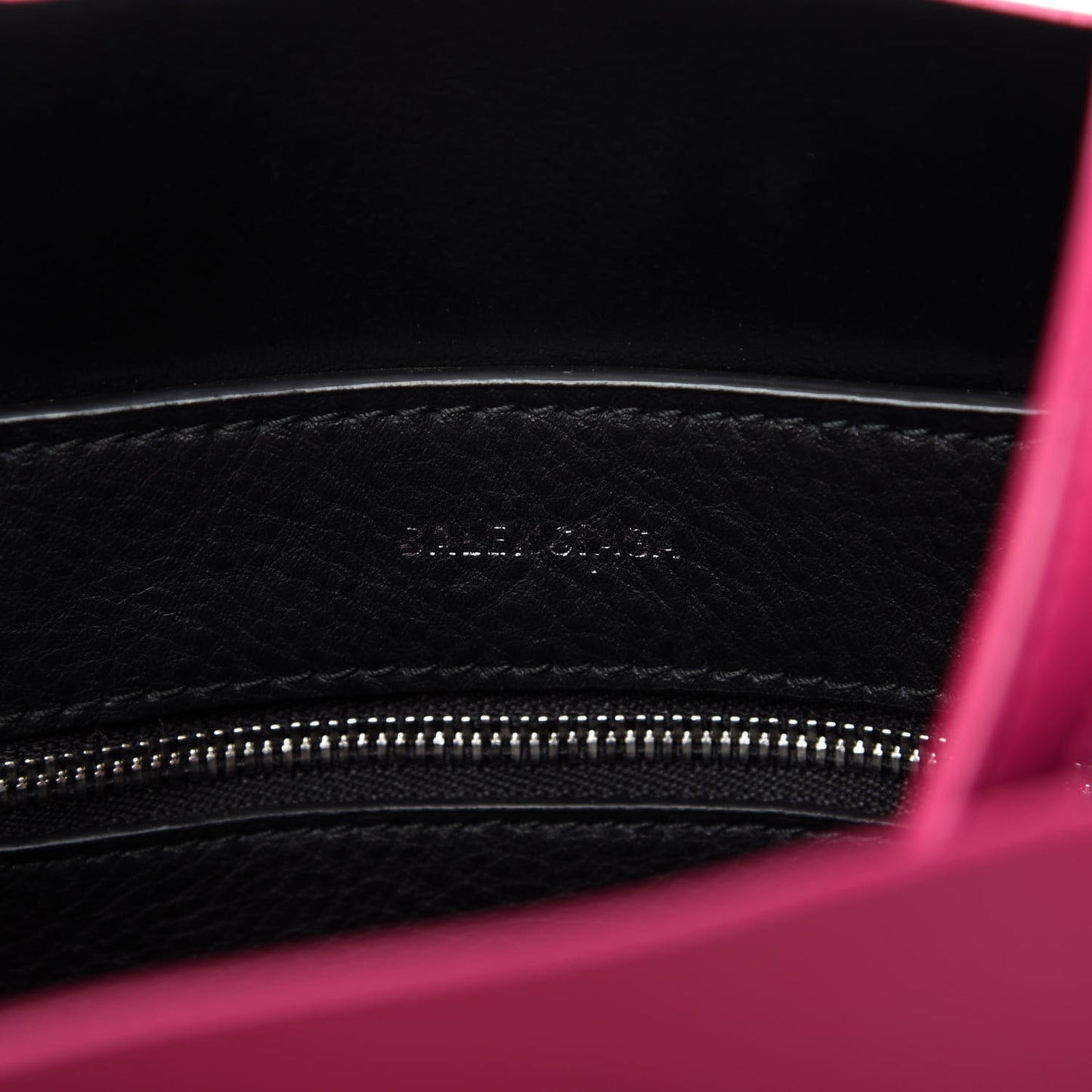 Calfskin XXS Everyday Tote Rose Magenta Black