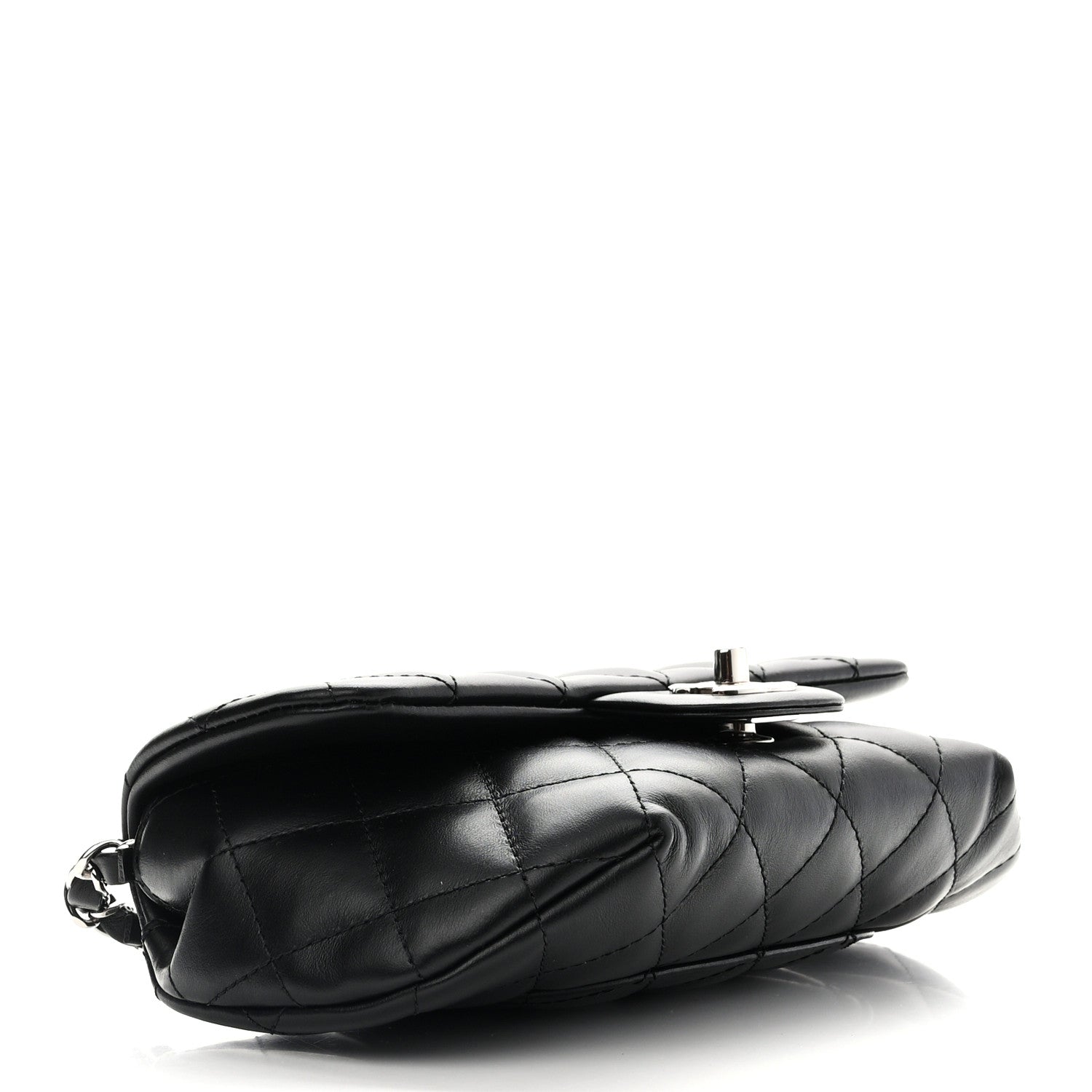 Chanel Calfskin Quilted CC Uniform Flap Belt Bag Black 4 of 11