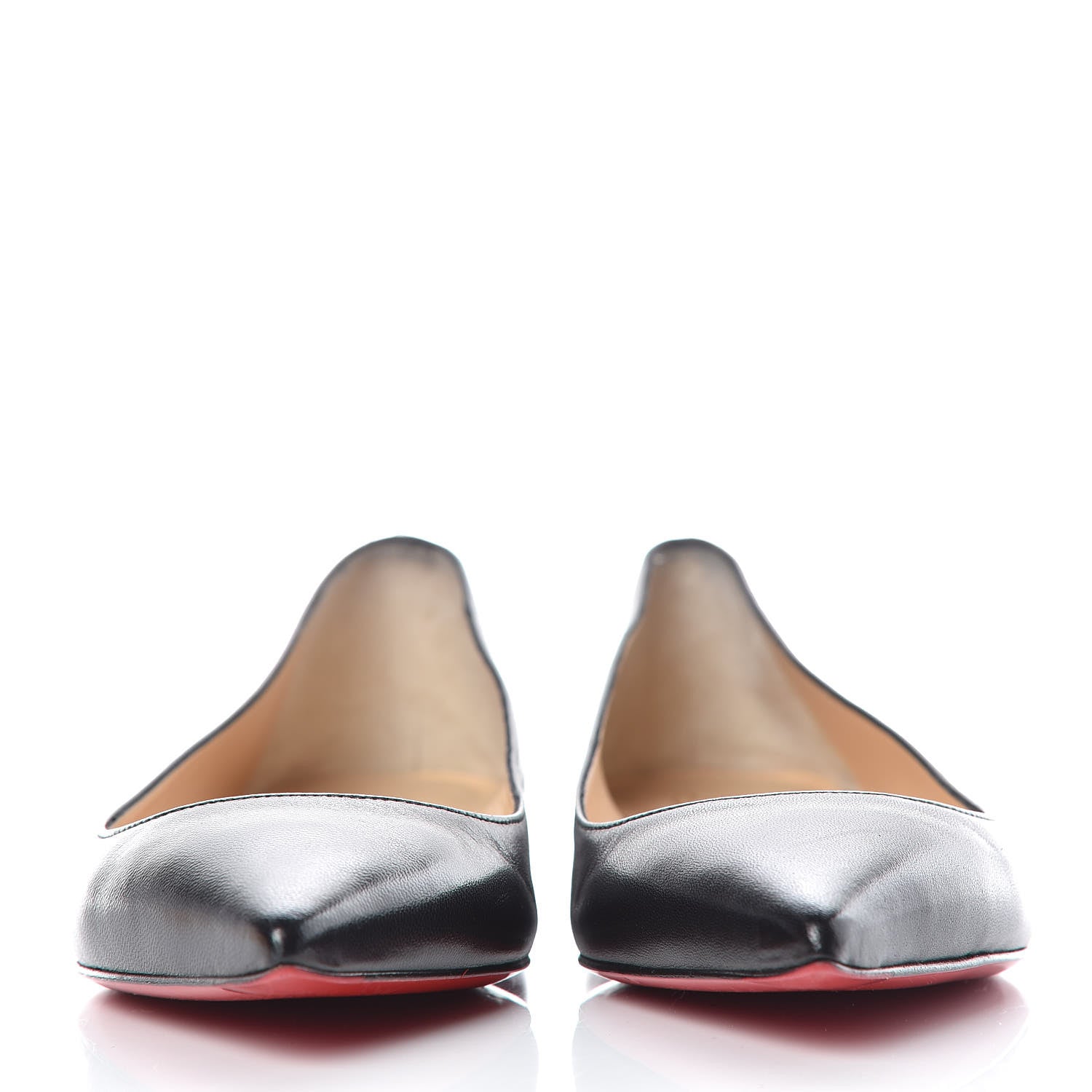 Christian Louboutin Shiny Nappa Ballalla Flats 35.5 Black 2 of 16