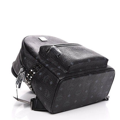 MCM Visetos Small Side Stud Stark Backpack Black 3 of 8