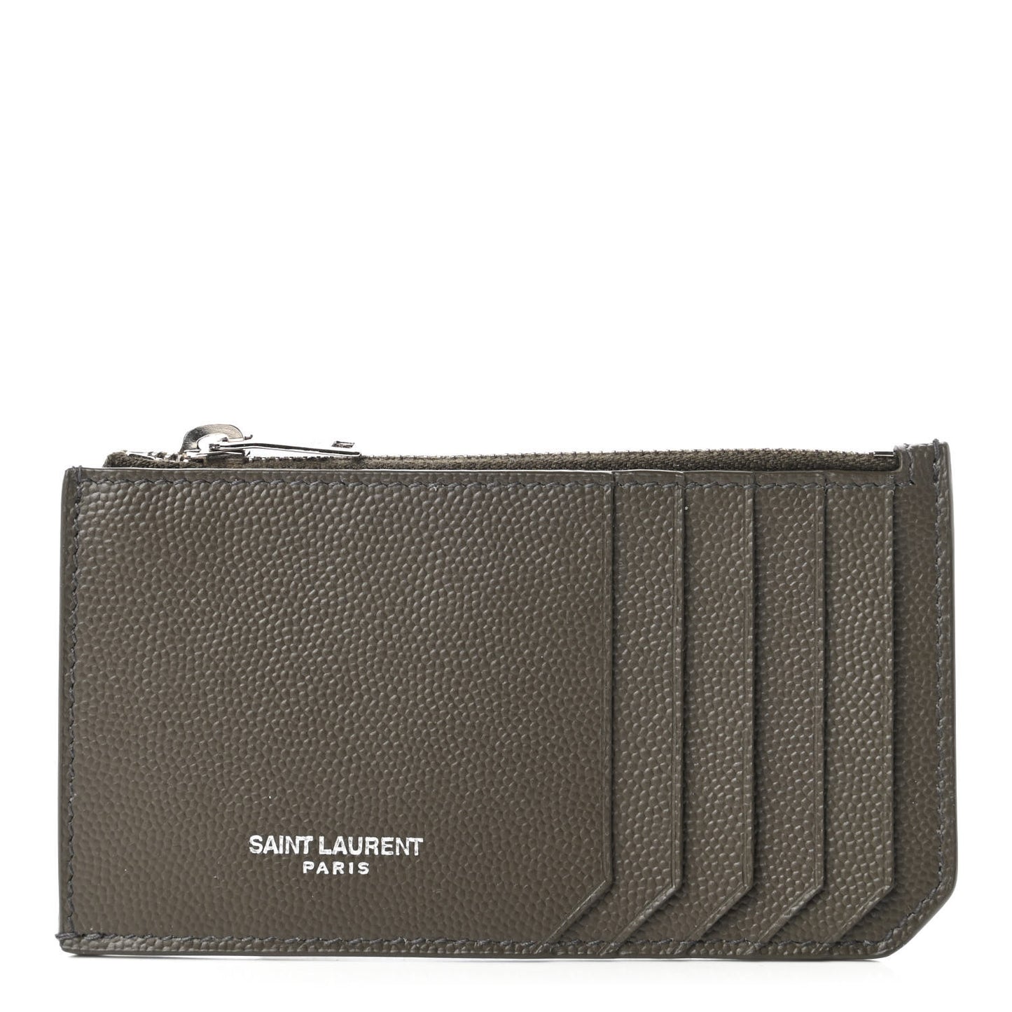 Graine De Poudre 5 Fragments Zip Pouch Card Holder Olive