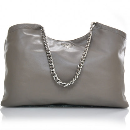 Prada Soft Calf Chain Tote Bambu 1 of 14
