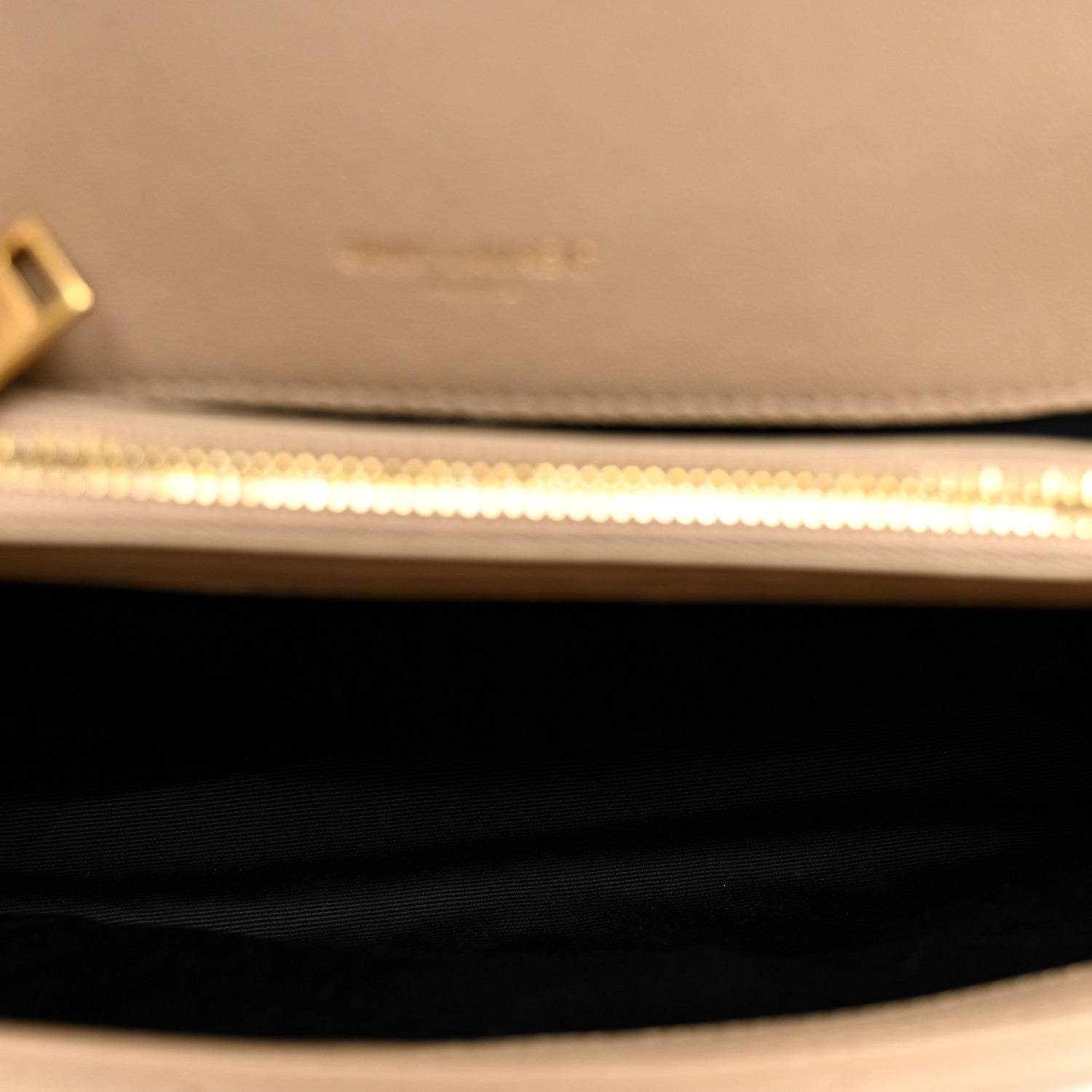 Saint Laurent Sheepskin Matelasse Chevron Monogram Medium College Bag Dark Beige 5 of 10