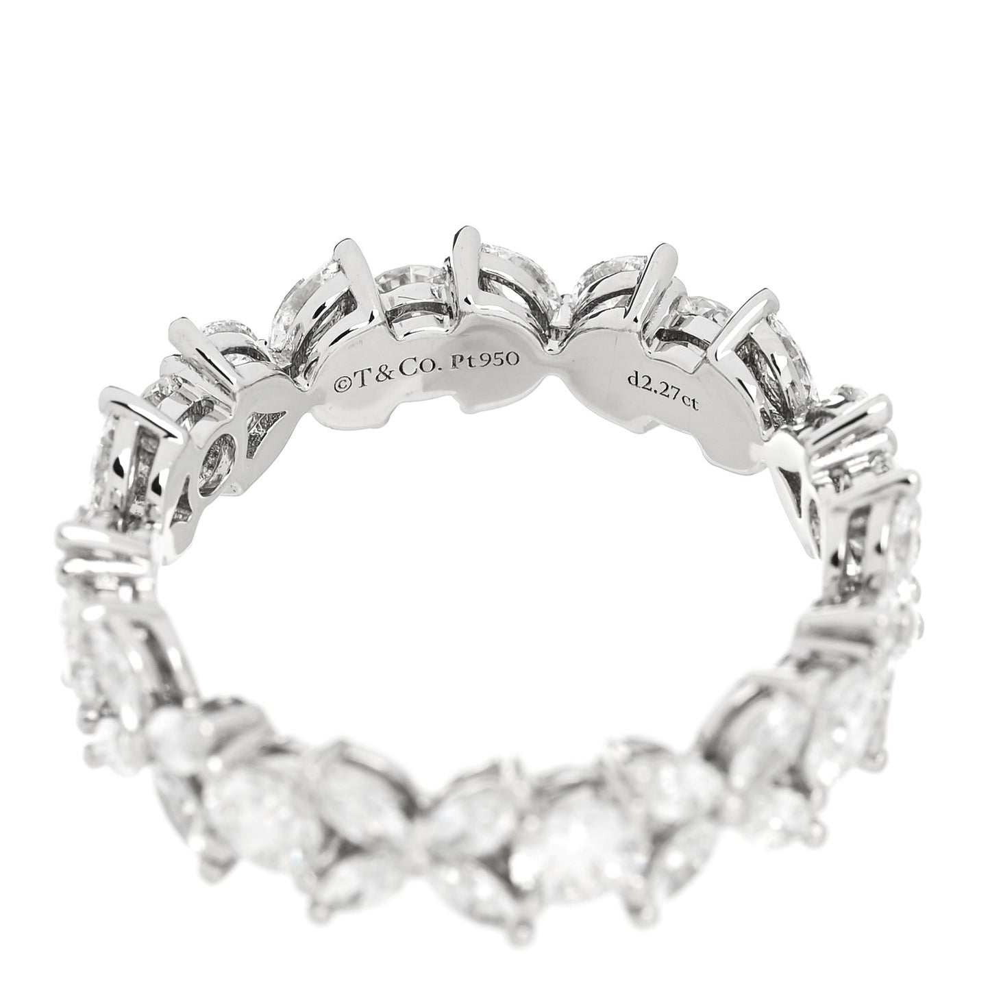 Platinum Diamond Victoria Wide Band Ring 56/7.5