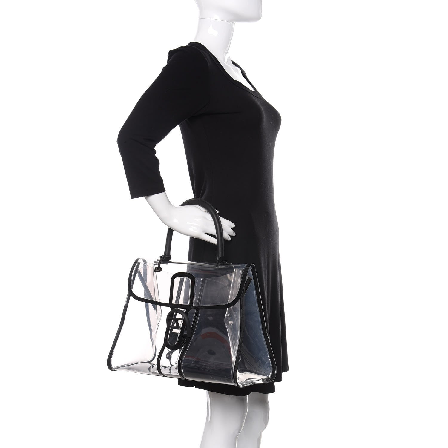 Delvaux PVC X Ray Brillant Satchel Black 2 of 14