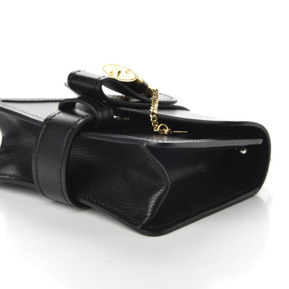 Chloe Shiny Goatskin Calfskin Mini Aby Chain Shoulder Bag Black 7 of 9