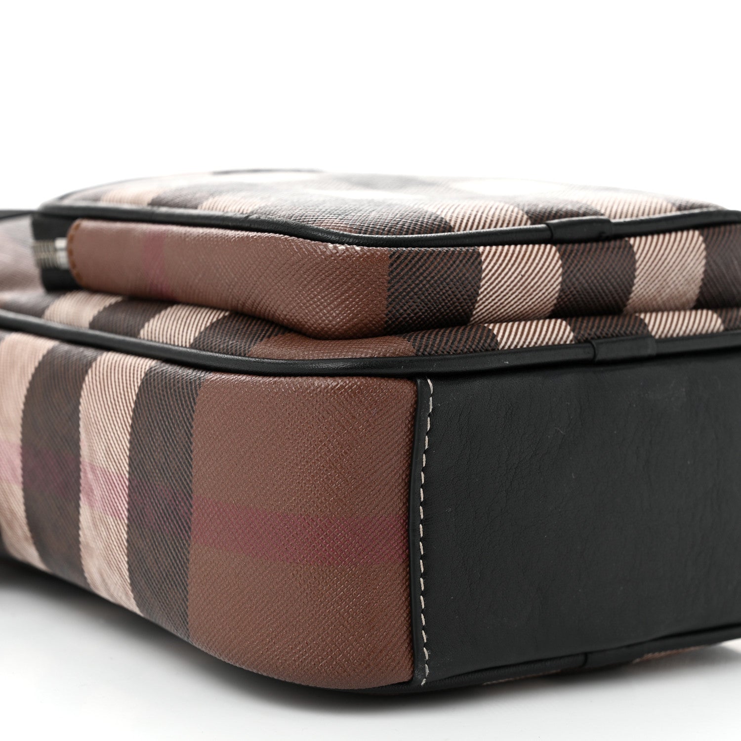 Burberry House Check Canvas Calfskin Wyatt Crossbody Dark Birch Brown 9 of 11