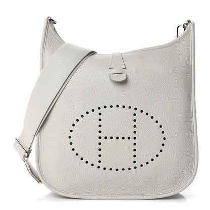 Hermes Taurillon Clemence Evelyne III PM Gris Perle 1 of 17