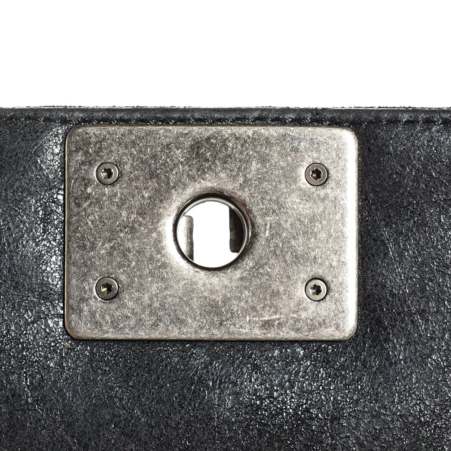 Chanel Goatskin Chesterfield Quilted Medium Celtic Boy Flap Black 9 of 9