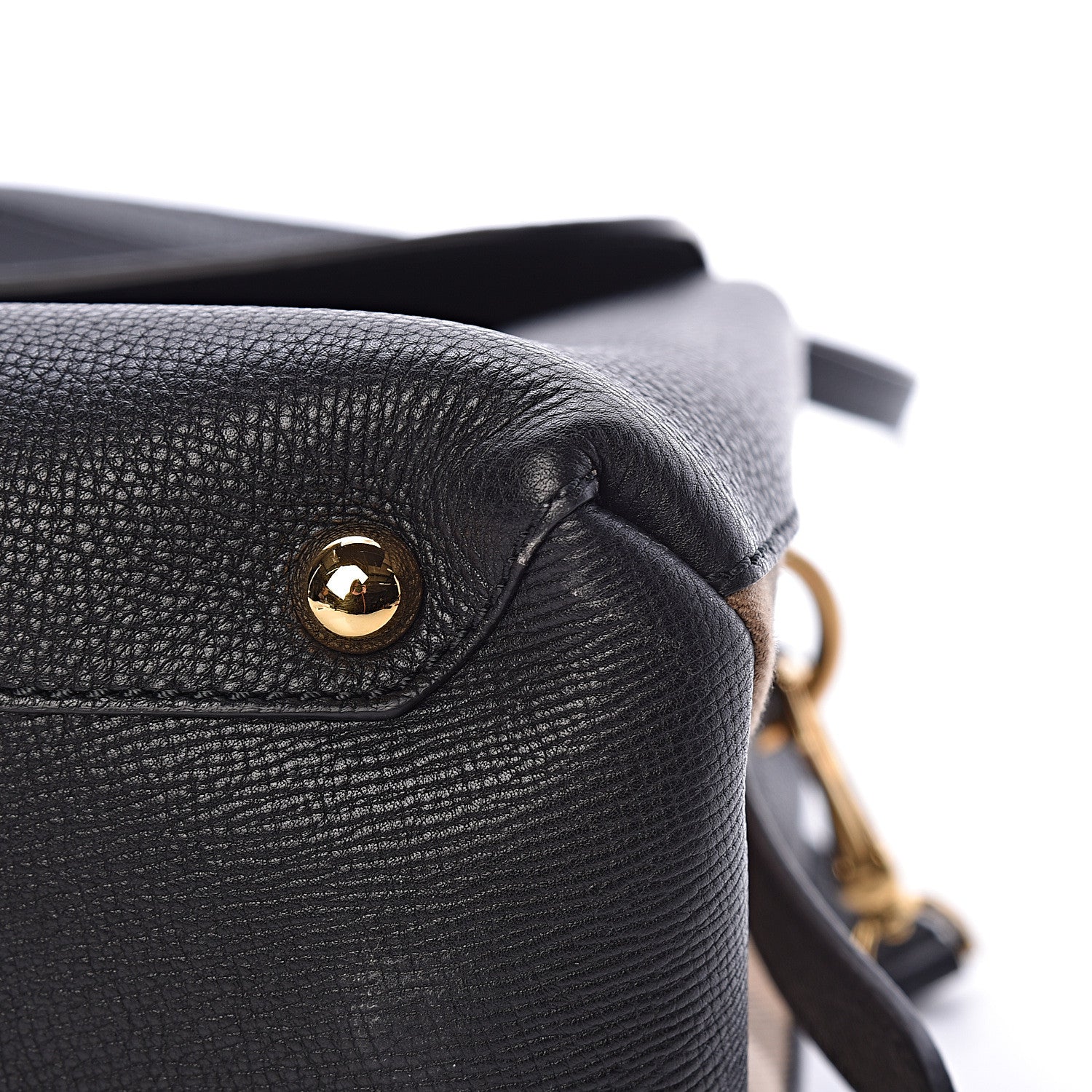 Burberry Derby Calfskin House Check Medium Camberley Black 9 of 10