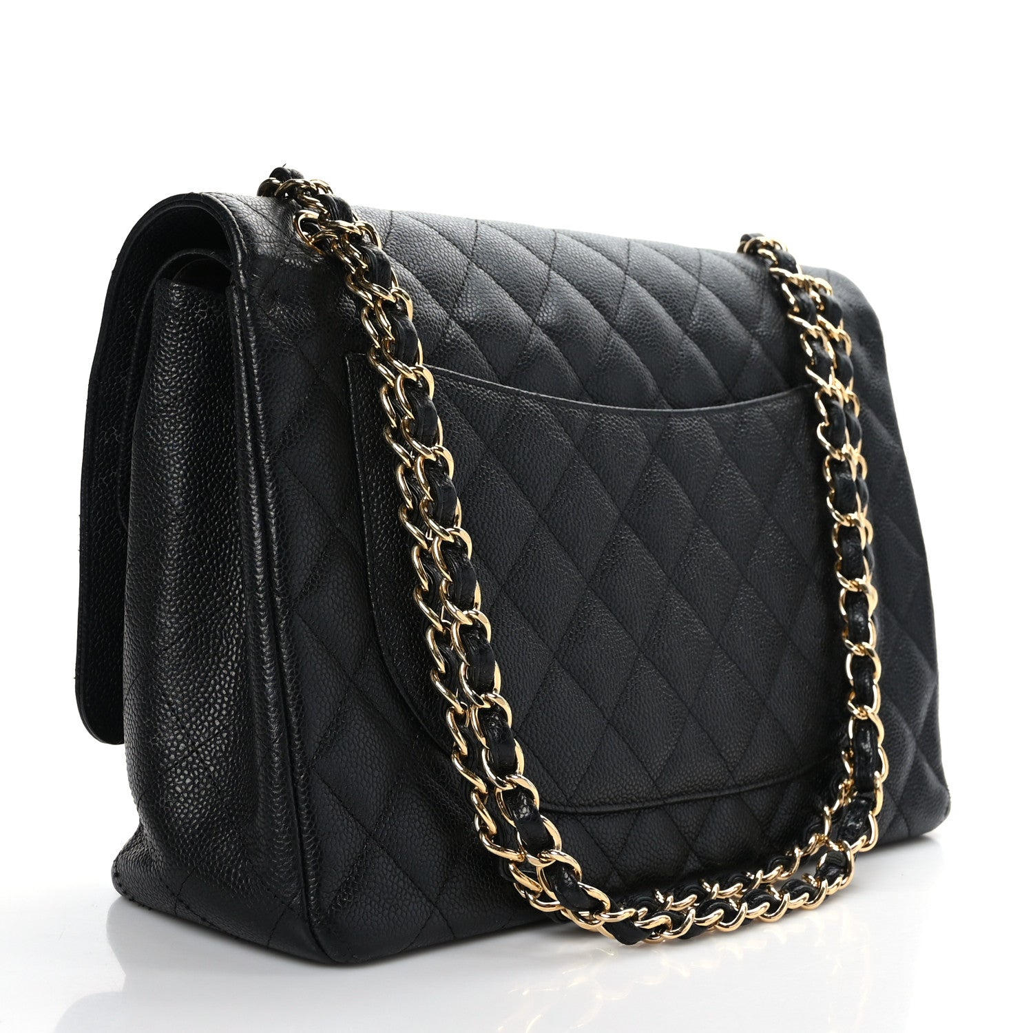 Chanel Caviar Quilted Maxi Double Flap Black 2 of 8