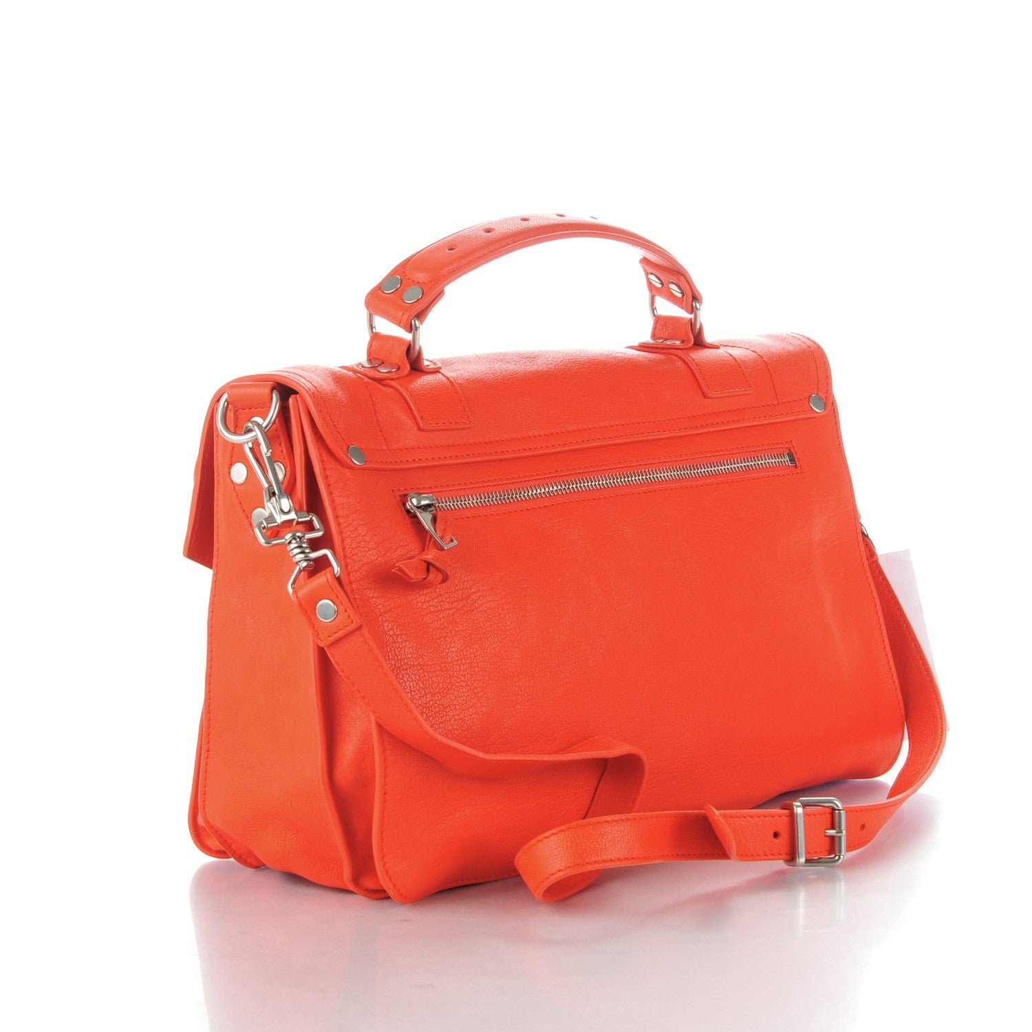 Proenza Schouler Lambskin Medium PS1 Satchel Orange Pepper 3 of 8