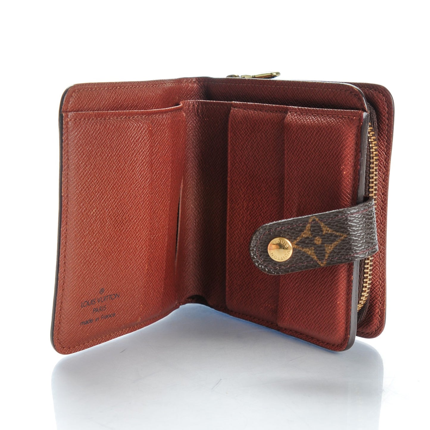 Monogram Compact Zippe Zipped Wallet