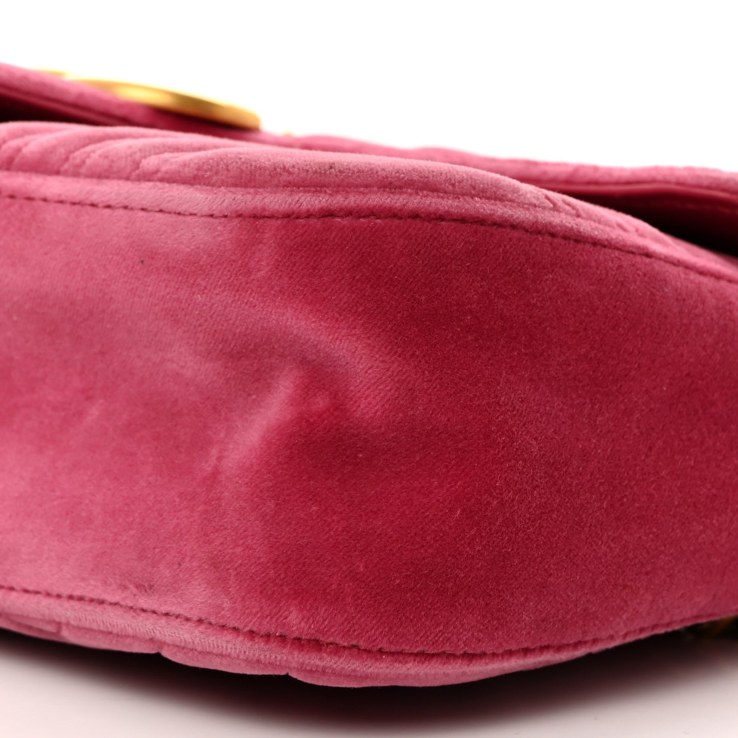 Velvet Matelasse Small GG Marmont Shoulder Bag Light Raspberry Rose