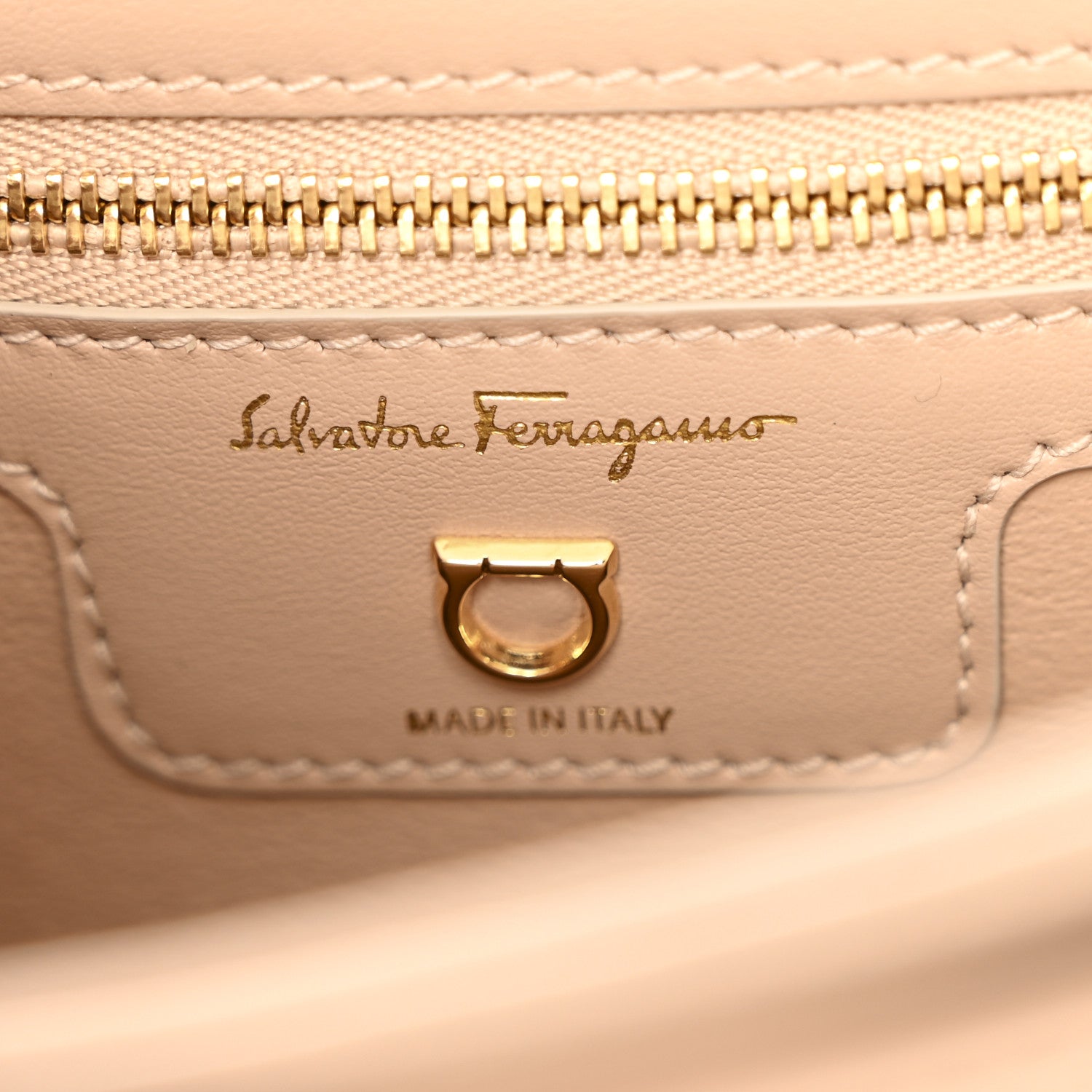Salvatore Ferragamo Calfskin Quilted Gancini Flap Bag Ameretti 6 of 12