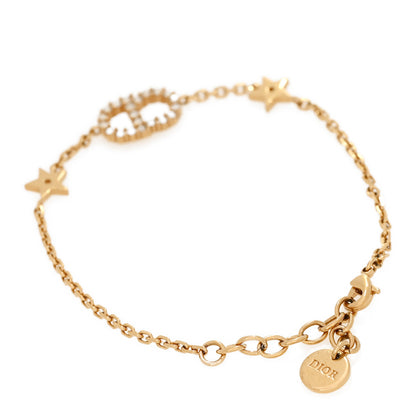 Christian Dior Crystal CD Star Bracelet Gold 3 of 4