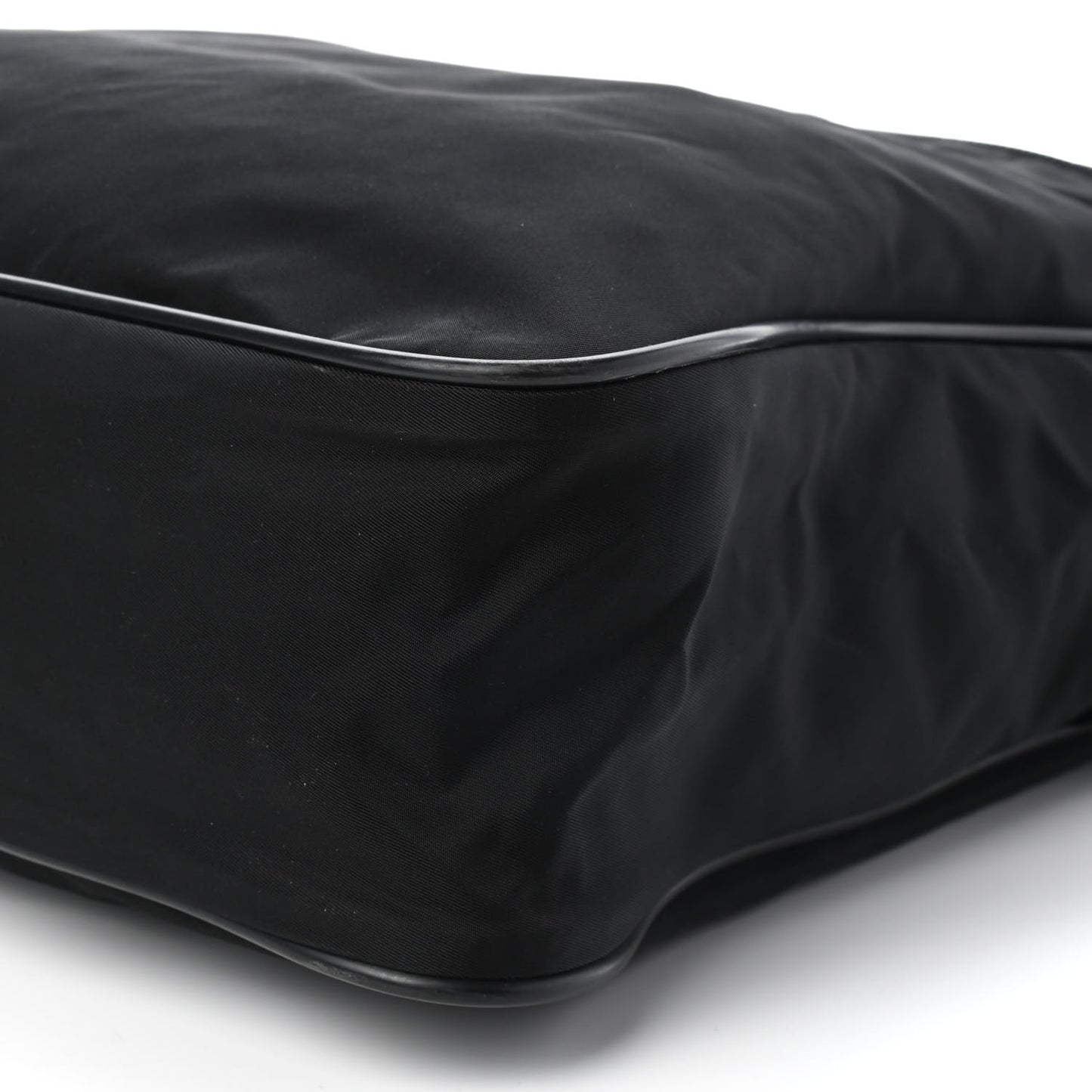 Tessuto Nylon Saffiano Messenger Bag Black
