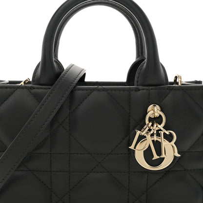 Christian Dior Calfskin Macrocannage Mini Book Tote Black 8 of 11