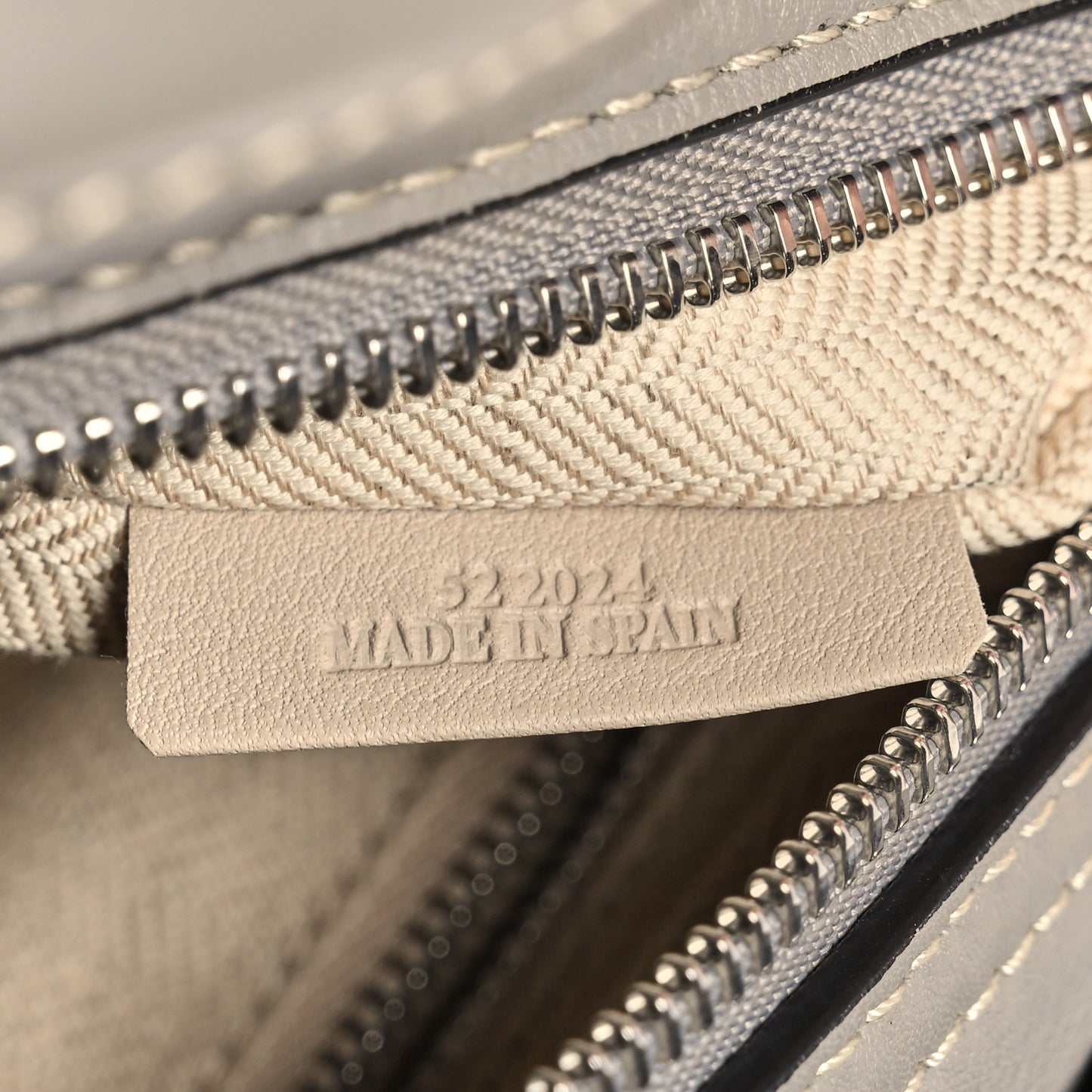 Calfskin Large Elephant Crossbody Bag Grey