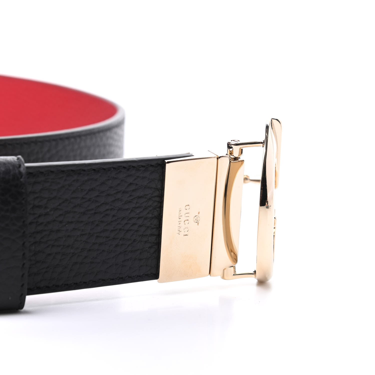 Gucci Calfskin 1973 Reversible Belt 85 34 Black Red 3 of 5