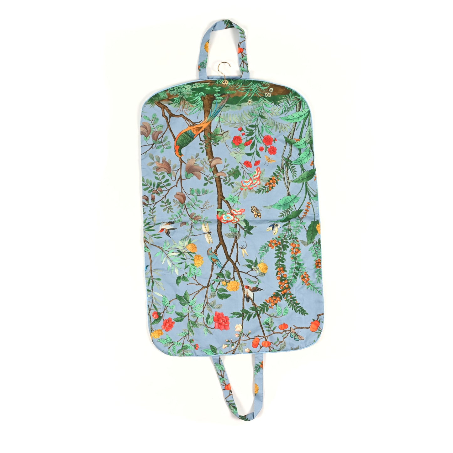 Canvas Tian Print Garment Bag Blue