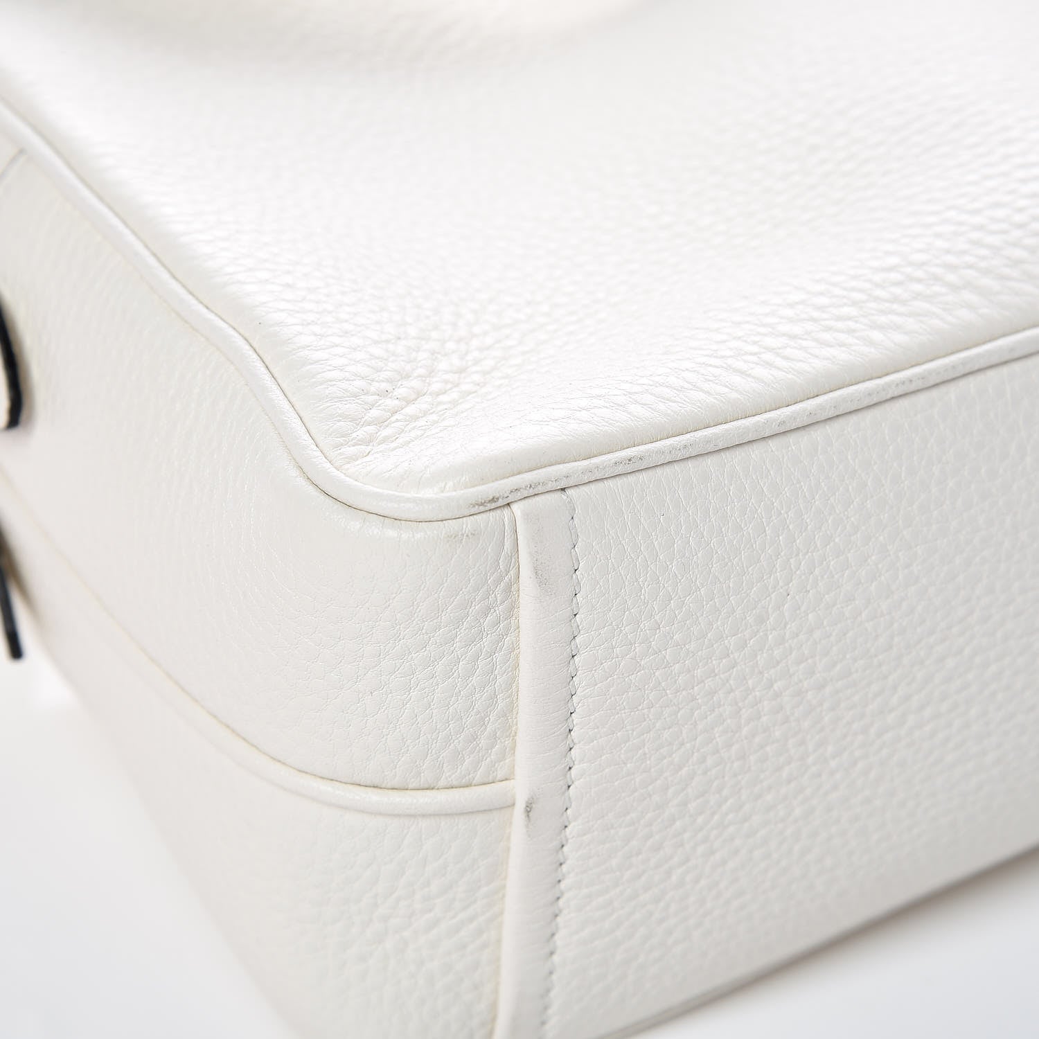 Prada Vitello Daino Medium Double Zip Shoulder Bag White 14 of 15