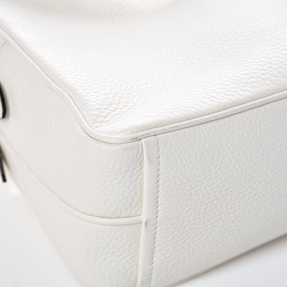 Prada Vitello Daino Medium Double Zip Shoulder Bag White 14 of 15