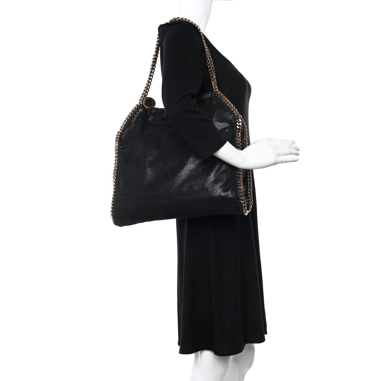Shaggy Deer Mini Falabella Tote Black