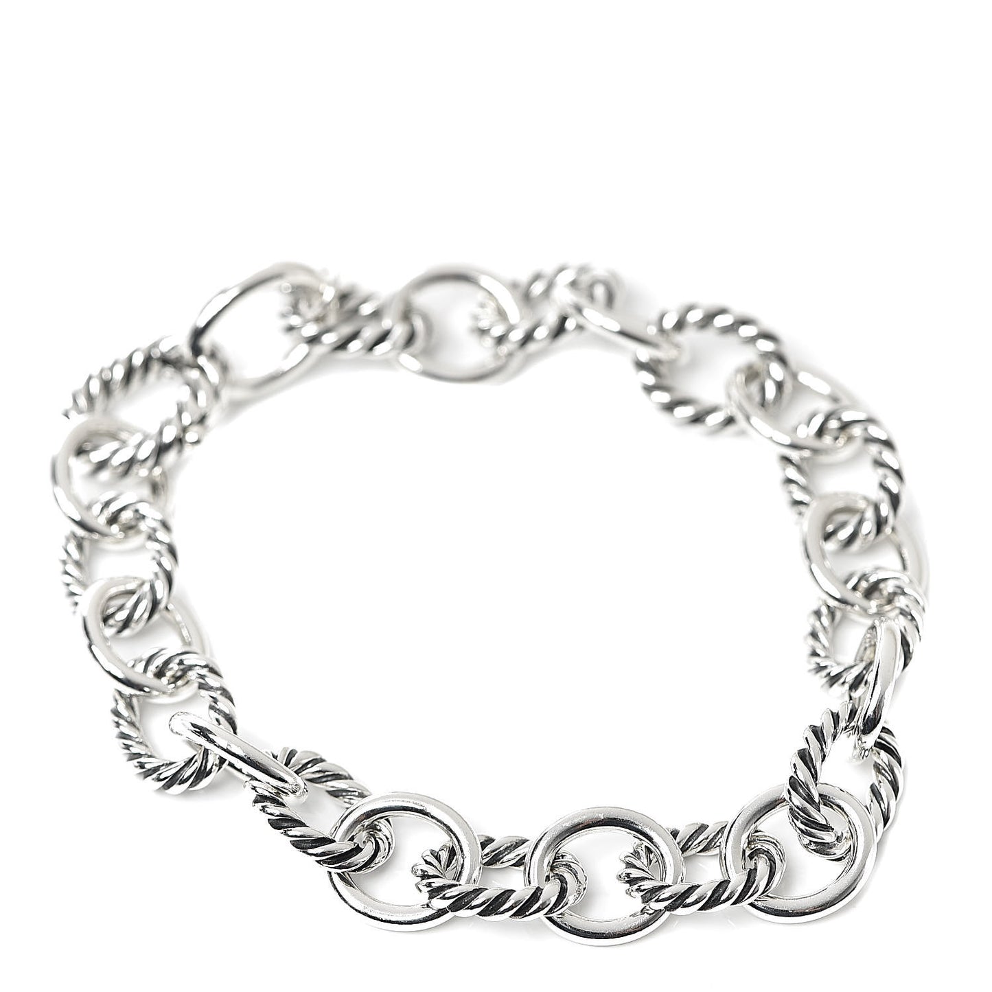 Sterling Silver 10mm Medium Oval Link Bracelet