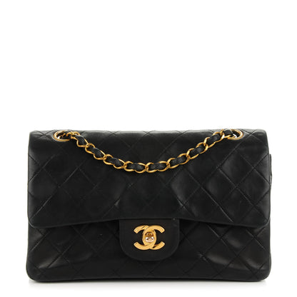 Chanel Lambskin Quilted Small Double Flap Black 1 of 10