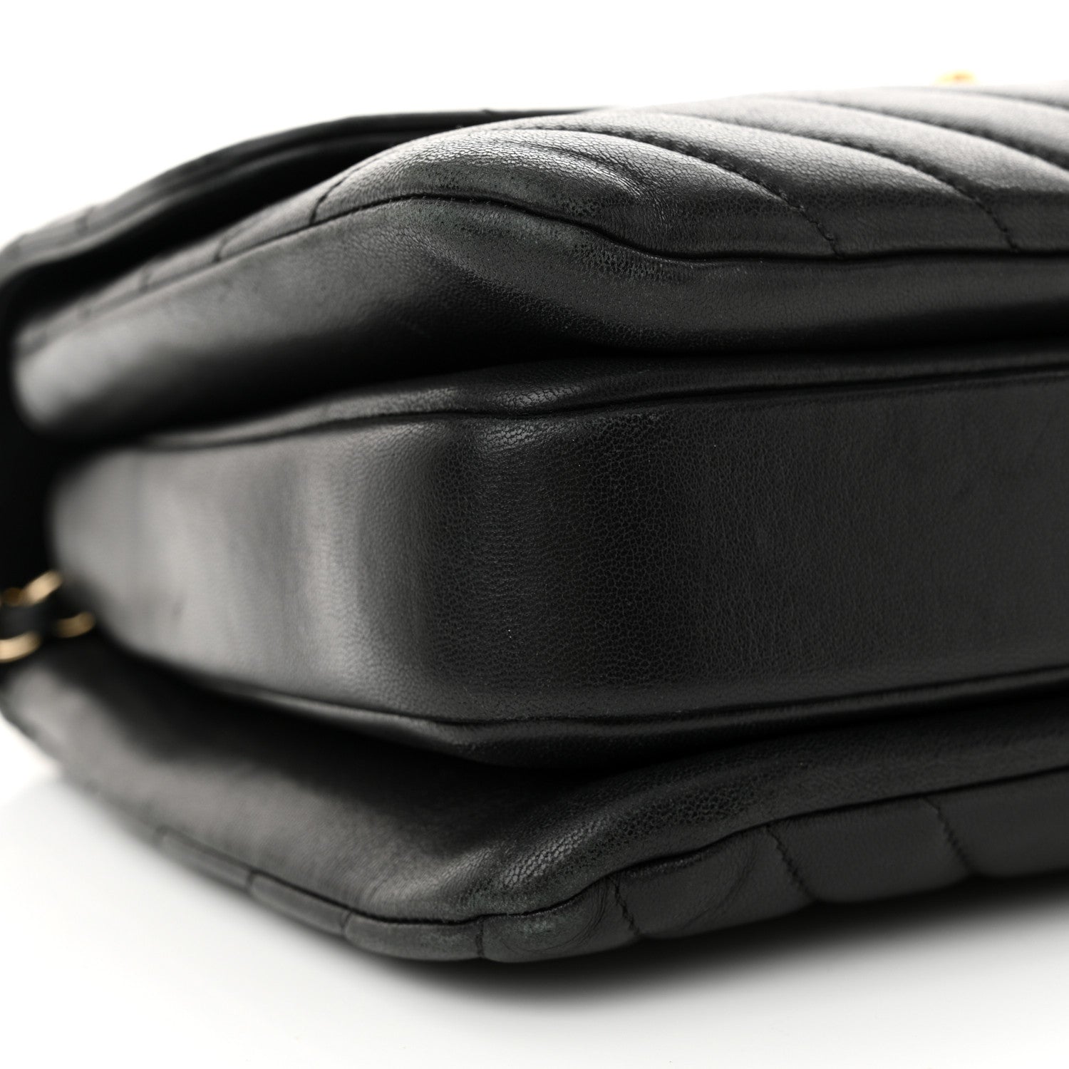 Chanel Lambskin Chevron Quilted Medium Trendy CC Dual Handle Flap Bag Black 9 of 18