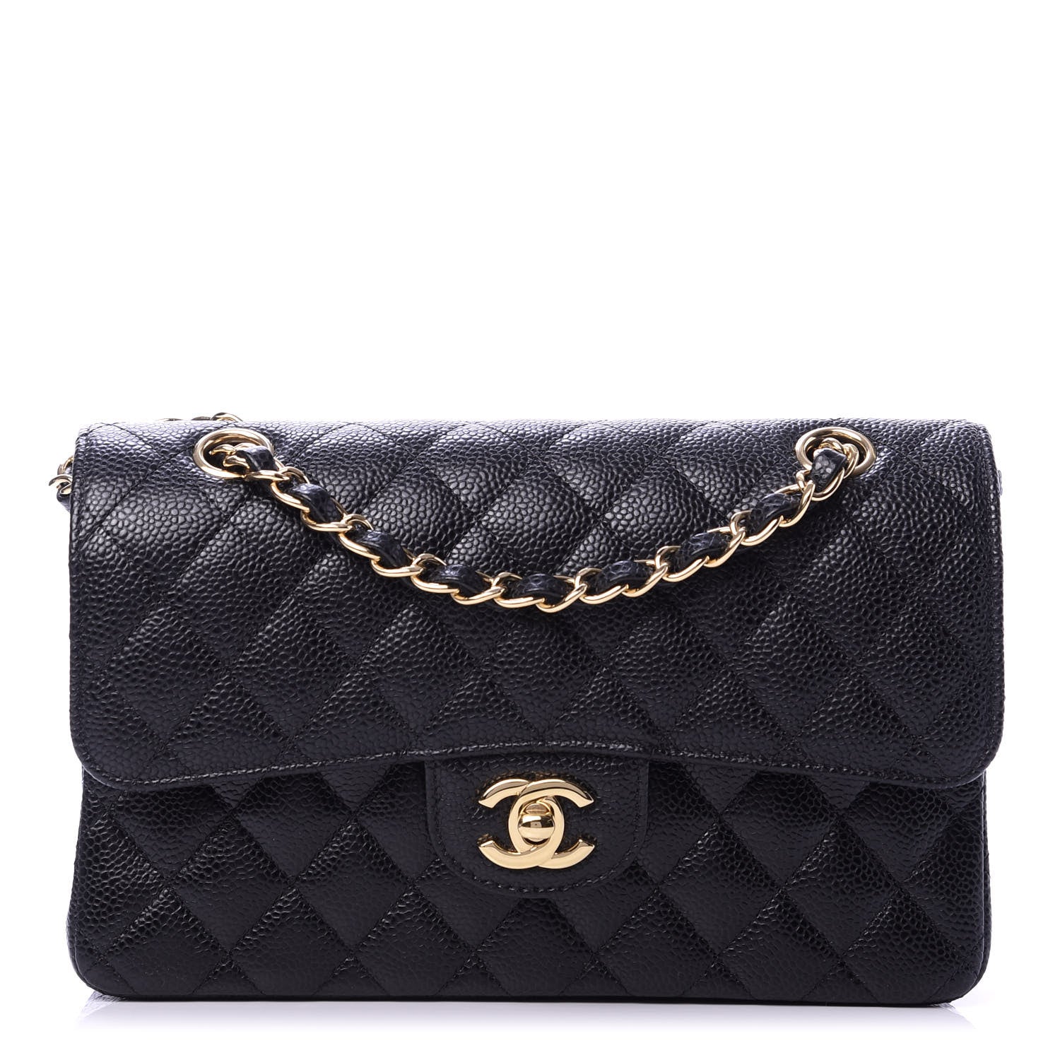 Chanel Caviar Quilted Small Double Flap Black 1 of 10