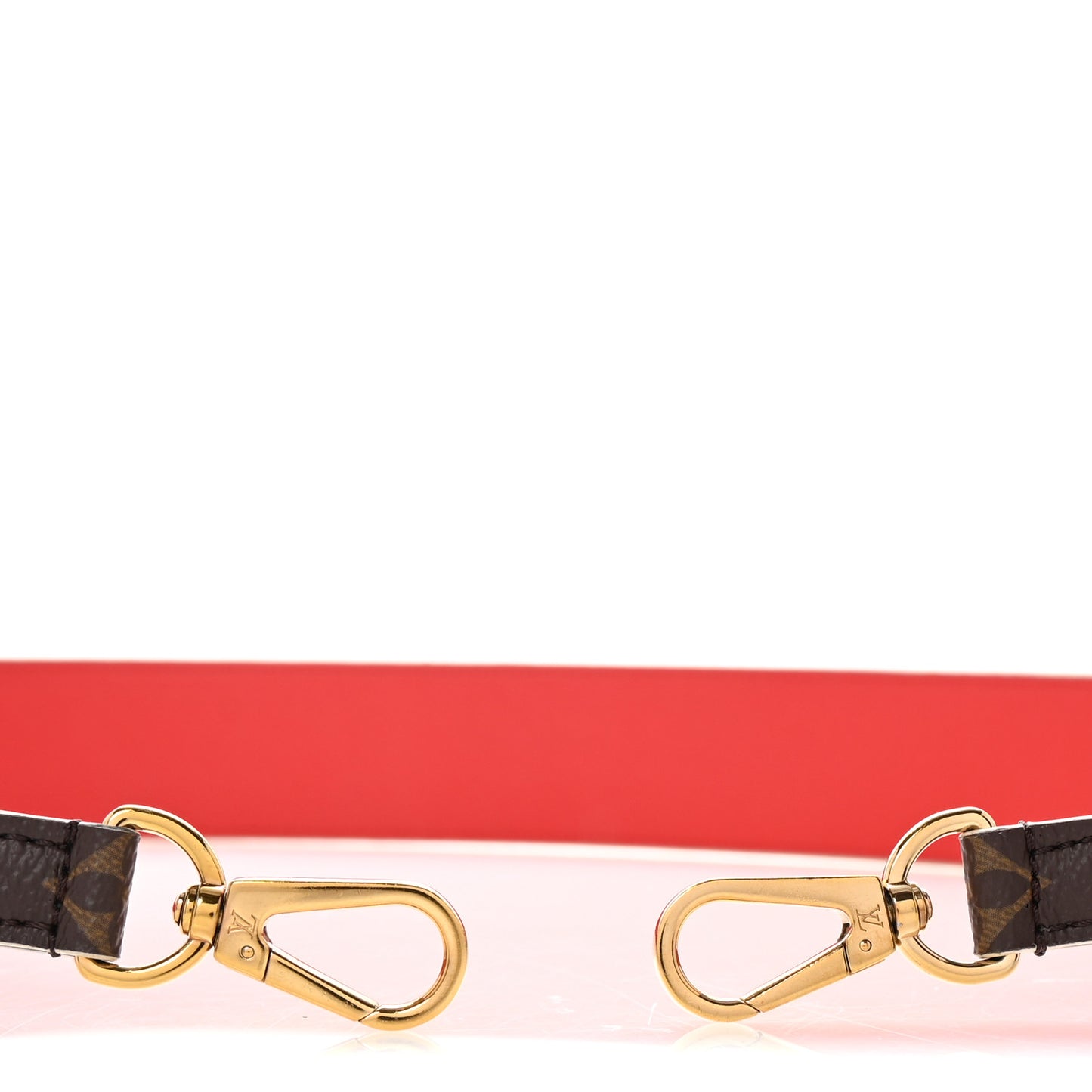 Monogram Bandouliere Shoulder Strap Red