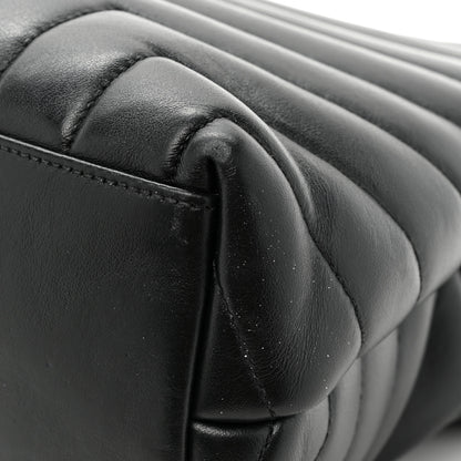 Saint Laurent Calfskin Y Quilted Monogram Medium Loulou Chain Satchel Black 15 of 16
