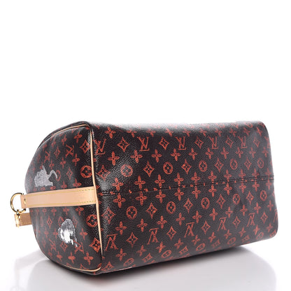 Louis Vuitton Catogram Speedy Bandouliere 30 Marron 5 of 11