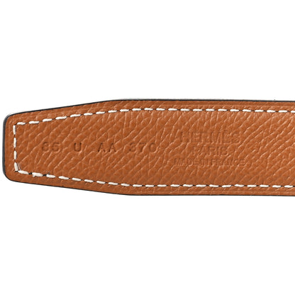Hermes Swift Epsom 24mm Collier De Chien Belt 85 Black Gold 3 of 6