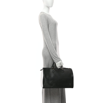 Louis Vuitton Epi Speedy 35 Black Black 3 of 19